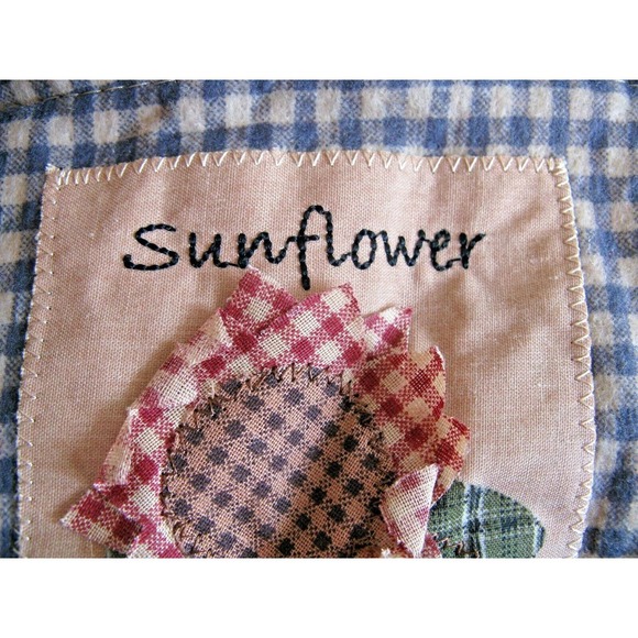 New Prim Rustic Handmade 7” Autumn Fall Felt Sunflowers w/ Bag Home Decor - Picture 12 of 12